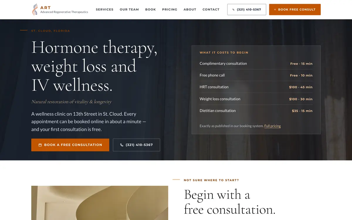 Advanced Regenerative Therapeutics website
