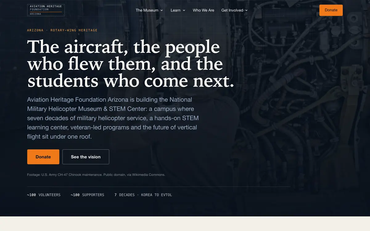 Aviation Heritage Foundation Arizona website