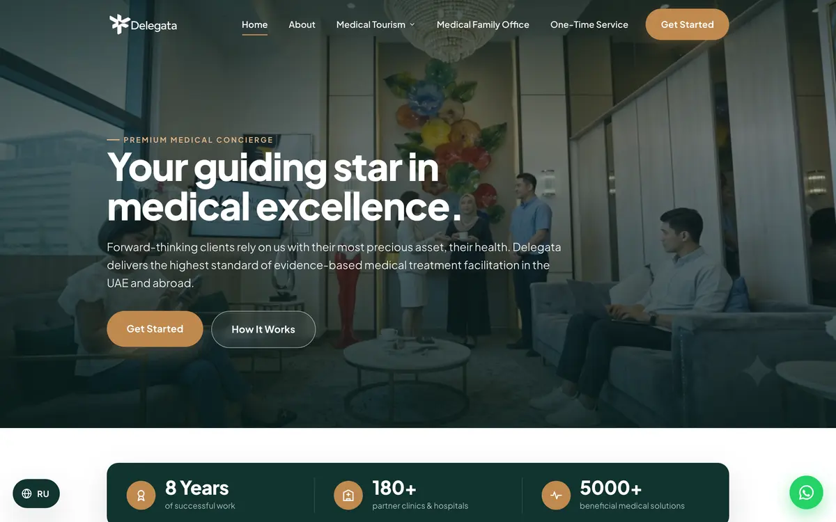 Delegata Care website