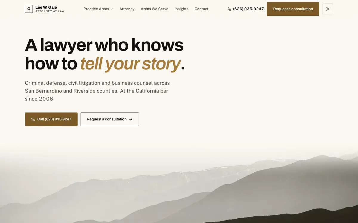Gale Legal website