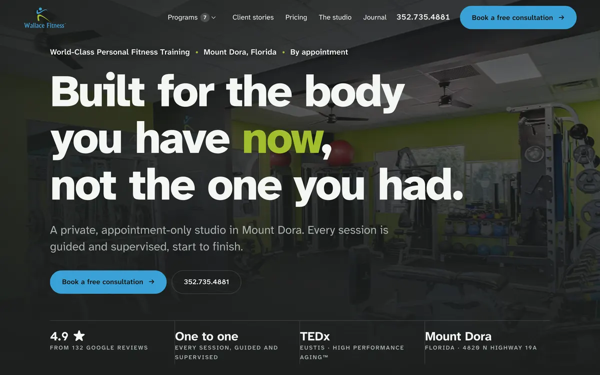 Wallace Fitness website
